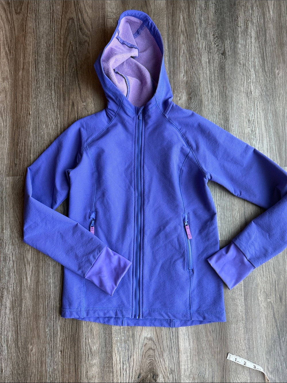 all in motion Purple Girls' Hooded Zip-Up Jacket